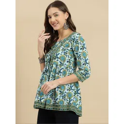Varun Handicraft Floral Print Cotton Top-picture-21