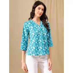 Varun Handicraft Floral Print Cotton Top-picture-35