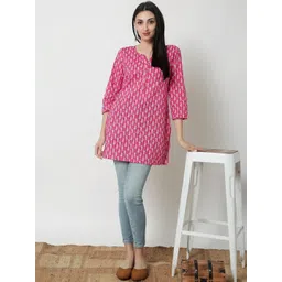 Varun Handicraft Print Ethnic Cotton Top-picture-20