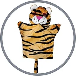 VARUSH Wild Animals & Birds Storytelling Hand Puppets/Hand Puppets for Kid's Learning Playing (Tiger)-image-7