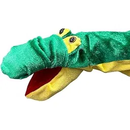 VARUSH Wild Animals & Birds Storytelling Hand Puppets/Hand Puppets for Kid's Learning Playing/Gift for Kids (Crocodile)-image-26
