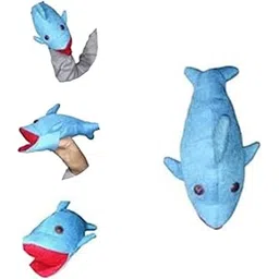 VARUSH Wild Animals & Birds Storytelling Hand Puppets/Hand Puppets for Kid's Learning Playing/Gift for Kids (Fish)-image-19