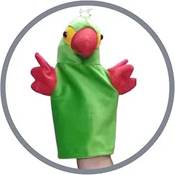 VARUSH Wild Animals & Birds Storytelling Hand Puppets/Hand Puppets for Kid's Learning Playing/Gift for Kids (Parrot)-image-20
