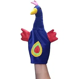 VARUSH Wild Animals & Birds Storytelling Hand Puppets/Hand Puppets for Kid's Learning Playing/Gift for Kids (Peacock)-image-24