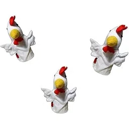 VARUSH Wild Animals & Birds Storytelling Hand Puppets/Hand Puppets for Kid's Learning Playing/Gift for Kids (Hen)-image-9