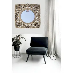 VAS collection home Black Textured Oval Mirror-picture-28