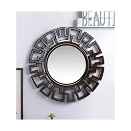 VAS collection home Black Wooden Mirror Frame-picture-34