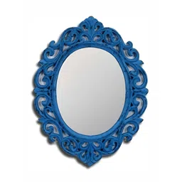 VAS collection home Blue Textured  Wooden Wall Mirrors-picture-39