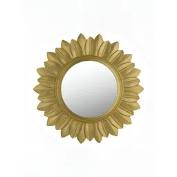 VAS collection home Floral Patterned Wooden Wall Mirror-picture-39