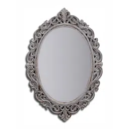 VAS collection home Grey Texture Wooden Wall Mirror-picture-23