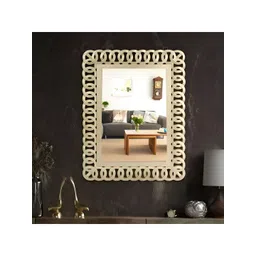 VAS collection home Self Design Wooden Wall Mirror-picture-14