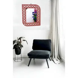 VAS collection home Textured Brown Wooden Wall Mirrors-picture-25