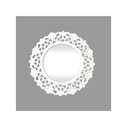 VAS collection home White Textured Round Mirror-picture-18