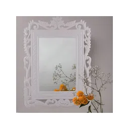 VAS collection home White Textured Wooden Wall Mirror-picture-16