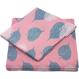 vas collections 160 TC Cotton Double Floral Flat Bedsheet image 4