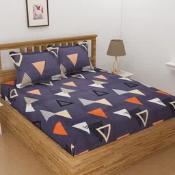 vas collections 160 TC Cotton Double Abstract Flat Bedsheet-picture-14