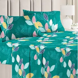 vas collections 160 TC Cotton Double Floral Flat Bedsheet-picture-12