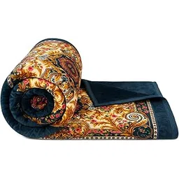 VAS COLLECTIONS® Premium Soft Mink Blanket 2500g – Luxurious Plush Fleece, Warm & Cozy Heavy Winter Blanket for King Size Double Bed 220 x 230 cm, Sofa & Couch (Blue & Red, Double Bed (2.5 Kg))-image-28