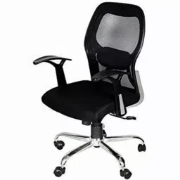 Vassio Office Chair 5 Nylon Wheels Black & Silver, V-Chair106-picture-25