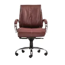 Vassio Office Chair 5 Nylon Wheels Brown (Tan), V-Chair114-picture-10