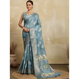 VASTRA-THE FACTORY STORE Floral Printed Saree-picture-32