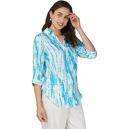 Vastraa Fusion Rayon Printed Regular Fit Tops and Shirts for Women's-picture-12