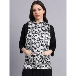vastraa fusion Printed Women Waistcoat-picture-13