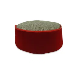 Vastraa Fusion Unisex Maroon & Brown Woollen Himachali Kullu Cap-picture-39