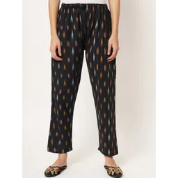 Vastraa Fusion Women Ethnic Motifs Printed Straight Fit Mid-Rise Cotton Trouser-picture-30