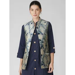 Vastraa Fusion Women Printed Nehru Jackets-picture-34