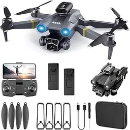 VASTRACHHAYA Drone with 4k Camera Foldable 1080P HD Drone with FPV Live Video, Gestures Selfie, Altitude Hold, One Key Take Off/Landing, 3D Series Flips Kids And Adults (M3 MAX)-picture-56