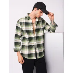 VASTRADO Classic Checked Premium Cotton Casual Shirt-picture-11