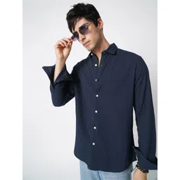 VASTRADO Classic Textured Seersucker Cutaway Collar Slim Fit Shirt-picture-19