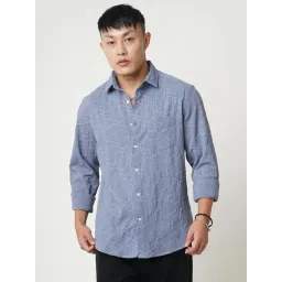 VASTRADO Core Fashion Grey Regular Fit Textured Shirt-picture-12