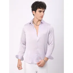 VASTRADO Core Fashion Purple Self Design Shirt-picture-11