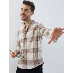 VASTRADO Men Classic Checked Casual Shirt-image-49