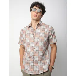 VASTRADO Men Classic Slim Fit Opaque Casual Shirt-picture-16