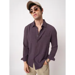 VASTRADO Men Classic Slim Fit Opaque Casual Shirt-picture-31