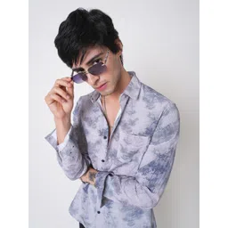 VASTRADO Men Classic Slim Fit Opaque Printed Casual Shirt-picture-29