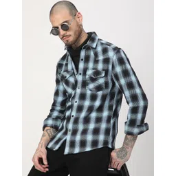 VASTRADO Men Classic Tartan Checks Checked Casual Shirt-picture-11