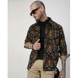 vastrado Men Printed Slim Fit Shirt with Full Sleeves-picture-29