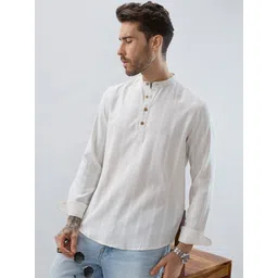 VASTRADO Men Striped Thread Work Kurta-picture-27