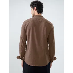 VASTRADO Men Thread Work Jacquard Kurta image 2