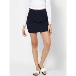VASTRADO Pure Cotton A-Line Mini Skirt-picture-10