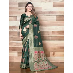 VASTRAHUT Woven Design Zari Banarasi Saree-picture-22