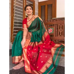 VASTRAHUT Woven Design Zari Banarasi Saree-picture-36