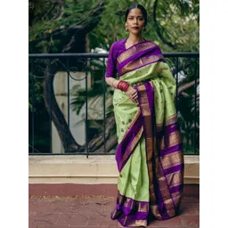 VASTRAHUT Woven Design Zari Banarasi Saree-picture-31