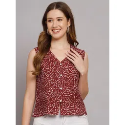 Vastralay Bandhej Printed Cotton Top-picture-30