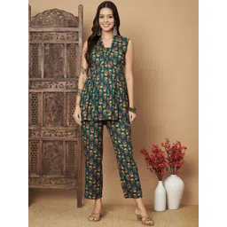 Vastralay Printed Pure Cotton Top & Trouser Co-Ords-picture-23