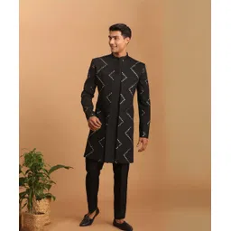 VASTRAMAY Embellished Sherwani-picture-23